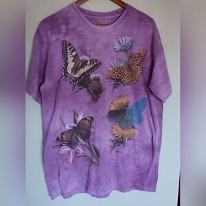 The Mountain Purple Butterfly tshirt